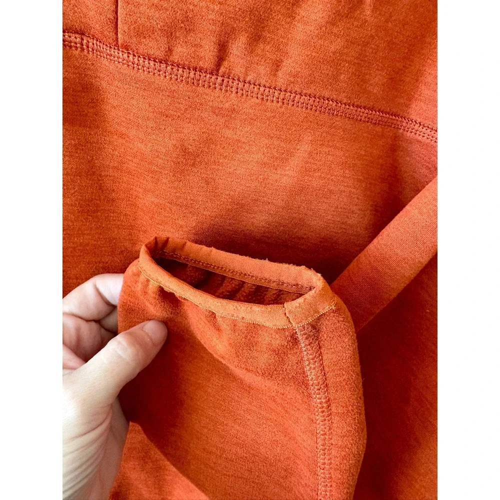 The North Face Mens Canyonlands Half-Zip Fleece Pullover Orange Size S Outfoor